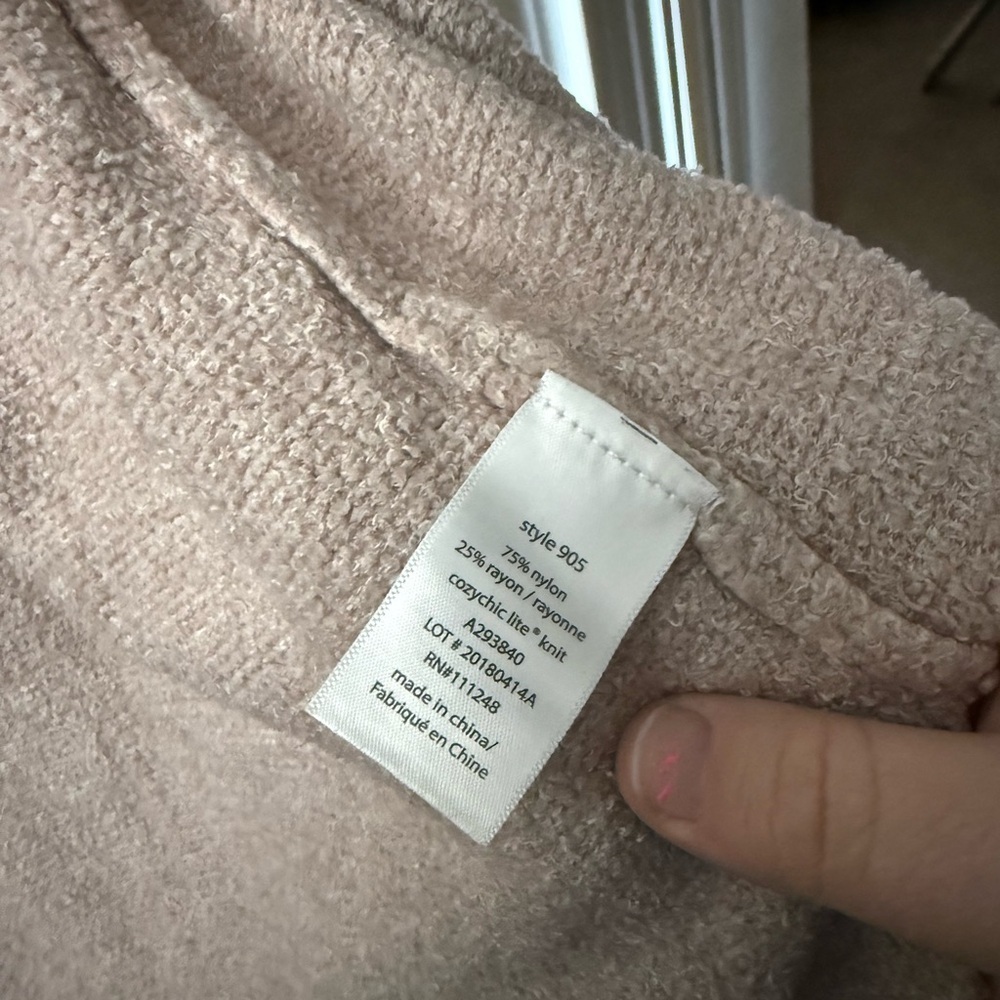 Barefoot Dreams CozyChic Lite
Open Front Cardigan Taupe Size Largr Style 905 - Picture 4 of 6
